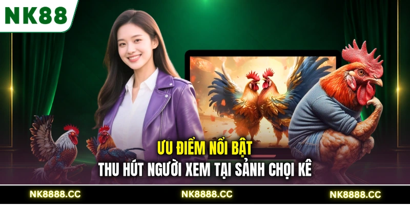 Ưu điểm nổi bật thu hút người xem tại sảnh chọi kê